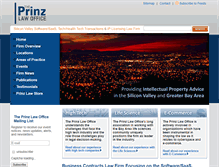 Tablet Screenshot of prinzlawoffice.com
